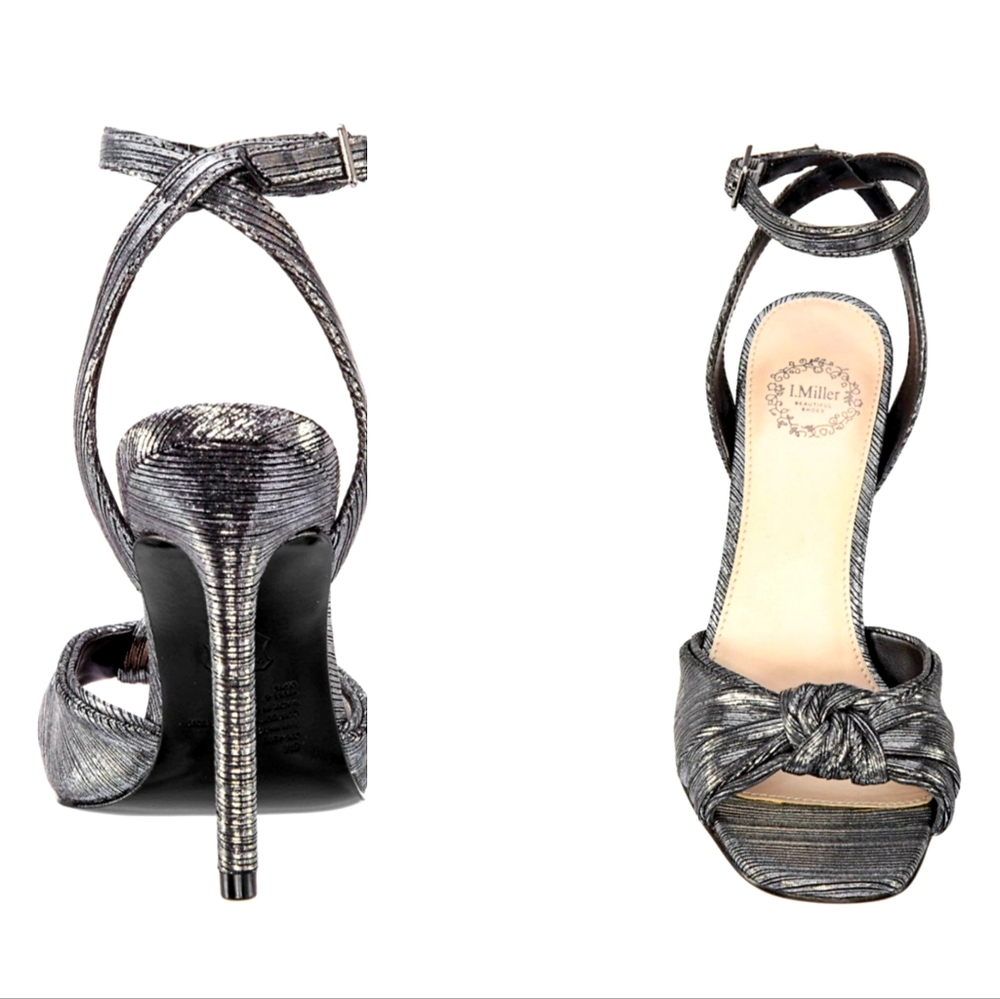 I. Miller Metallic Gray Sandals